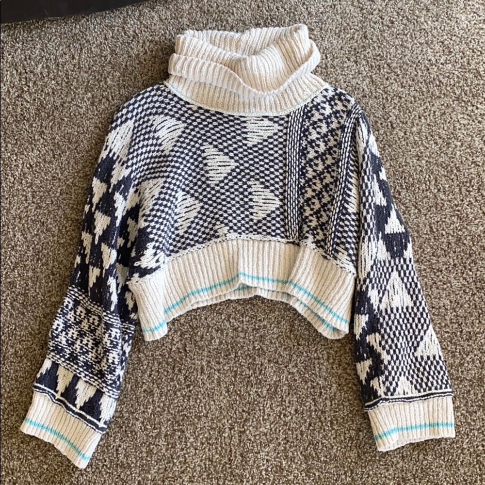Free People Cropped Sweater